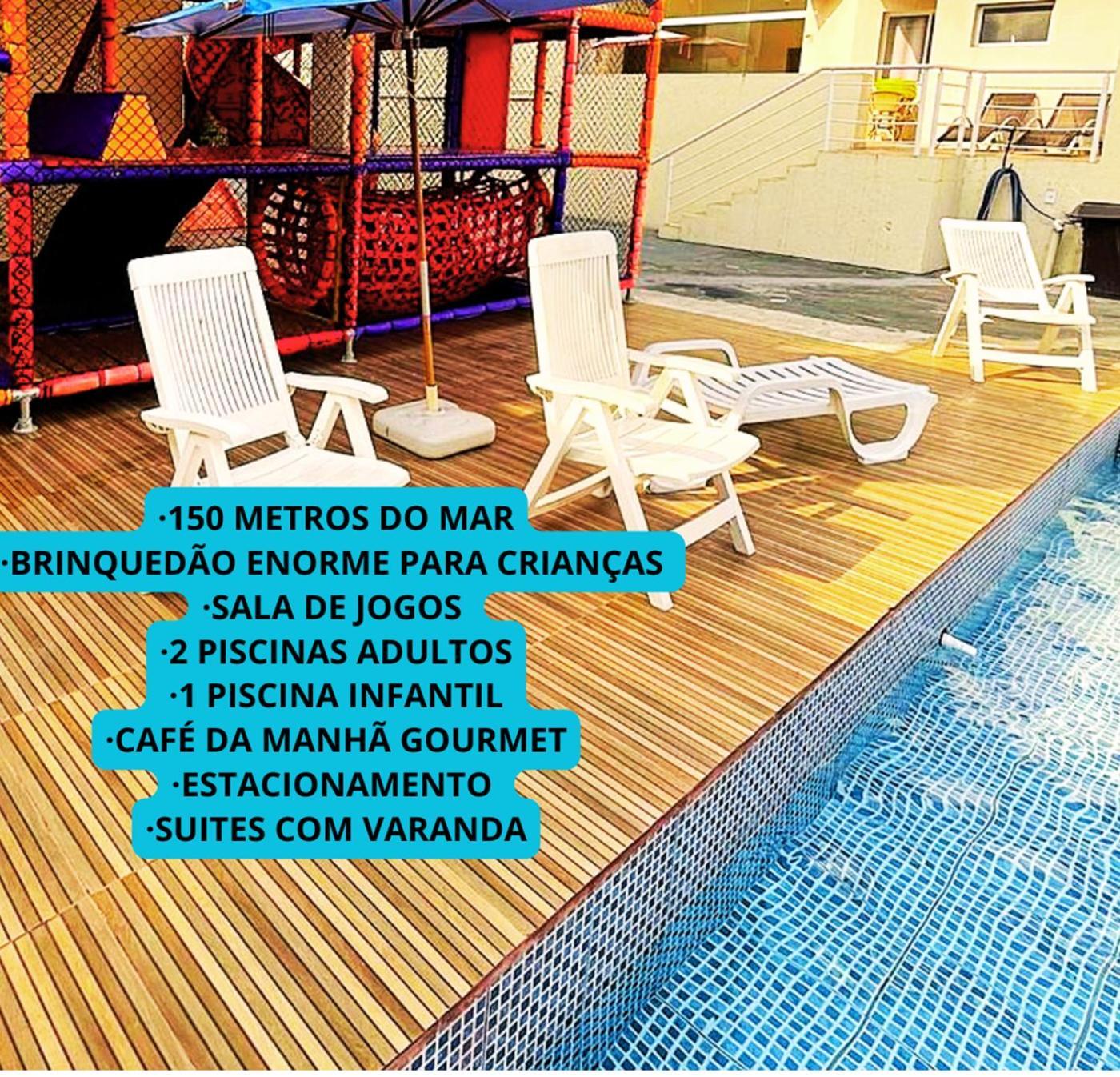 Hotel Rosa Da Ilha Guaruja - Perto Do Mar Com Piscina Exterior photo